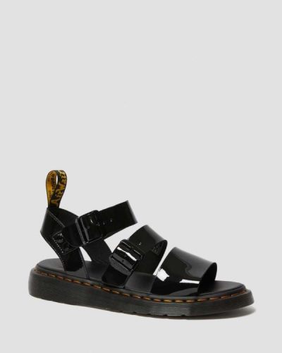 Sandalias Dr Martens Gryphon Patent Cuero Gladiator Para Hombre DR9425B